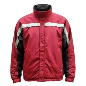 OP Ski Snowboard Jacket Fold Away Hood Sz XL Multiple Pockets Insulated Outdoors